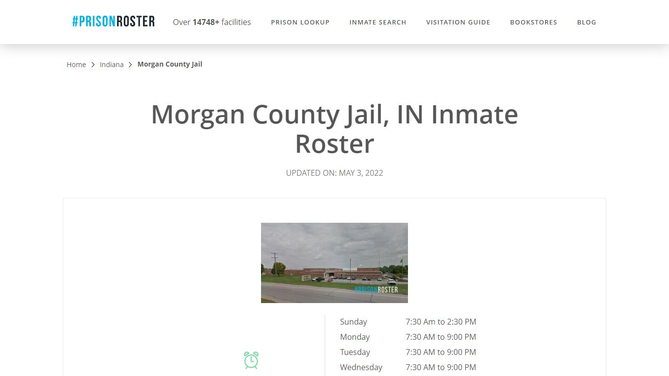 Morgan County Jail, IN Inmate Roster - Inmate Locator